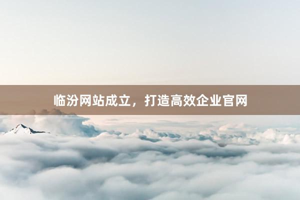 临汾网站成立，打造高效企业官网